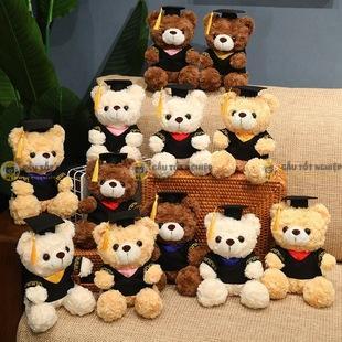 Xưởng May Gấu Bông Tốt Nghiệp Giá Rẻ Tại HCM – Thiết Kế Theo Yêu Cầu, Chất Lượng Cao 1 gấu tốt nghiệp