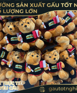 Gấu Bông Quà Tặng Khách Hàng In Logo
