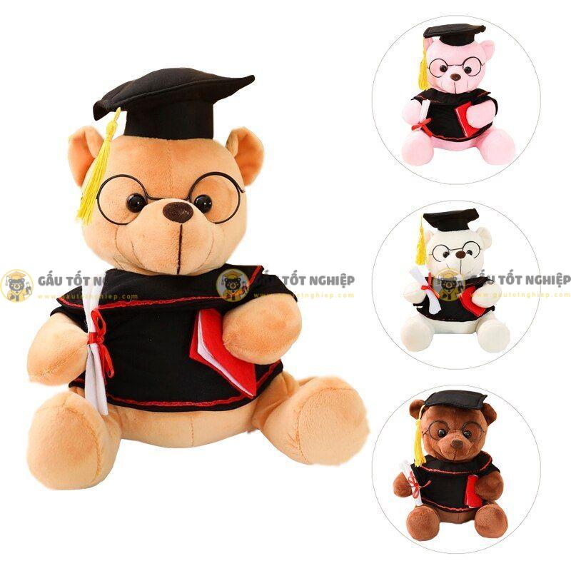 Đặt Gấu Tốt Nghiệp Số Lượng Ít Giá Bao Nhiêu? Báo Giá Mới Nhất Từ Xưởng ZoZo 1 gấu tốt nghiệp