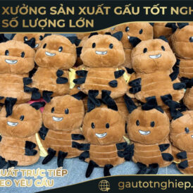 Gấu Bông Sự Kiện Doanh Nghiệp – In Thêu Logo Theo Yêu Cầu SLL