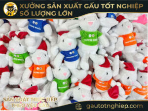 Gấu Bông Quà Tặng Tri Ân Khách Hàng – In Thêu Logo Theo Yêu Cầu