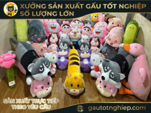 Gấu Bông In Logo Doanh Nghiệp Theo Yêu Cầu – Nhận Đơn Số Lượng Lớn