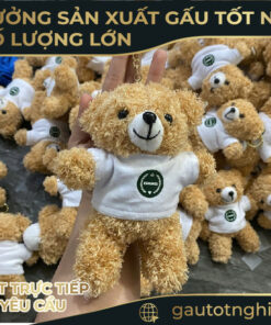 Gấu Bông Quảng Cáo Thương Hiệu – Gia Công Theo Yêu Cầu SLL