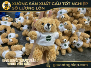 Gấu Bông Quảng Cáo Thương Hiệu – Gia Công Theo Yêu Cầu SLL