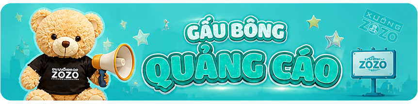 Gấu bông quảng cáo